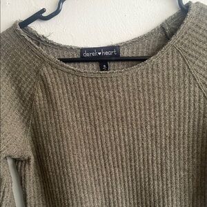 Derek Heart Women's Olive Sweater